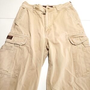 Abercrombie Fitch Mens 30x28.5 Cargo Pants Khaki Pocket